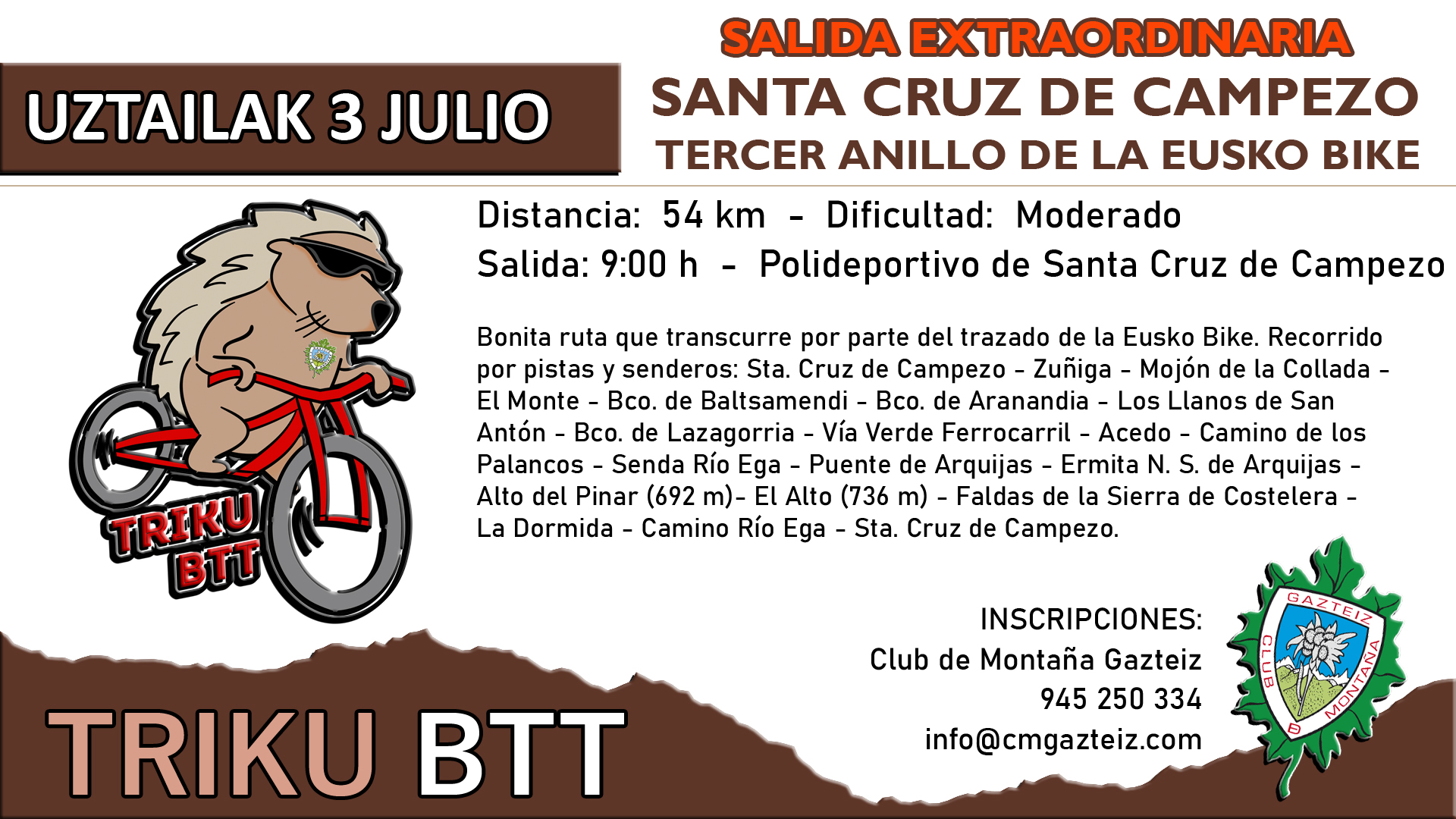 Foto Santa Cruz de Campezo - Tercer anillo de la Eusko Bike . Todo el día (54 km)